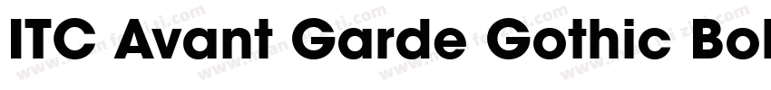 ITC Avant Garde Gothic Bold字体转换